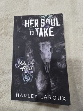 Harley Laroux Her Soul to Take - Black Book Cover